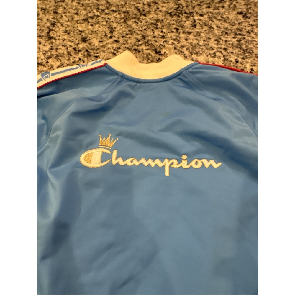 Champion Girl's Light Blue‎ Track Jacket Full Zip Size Extra Large #798 - Picture 9 of 10
